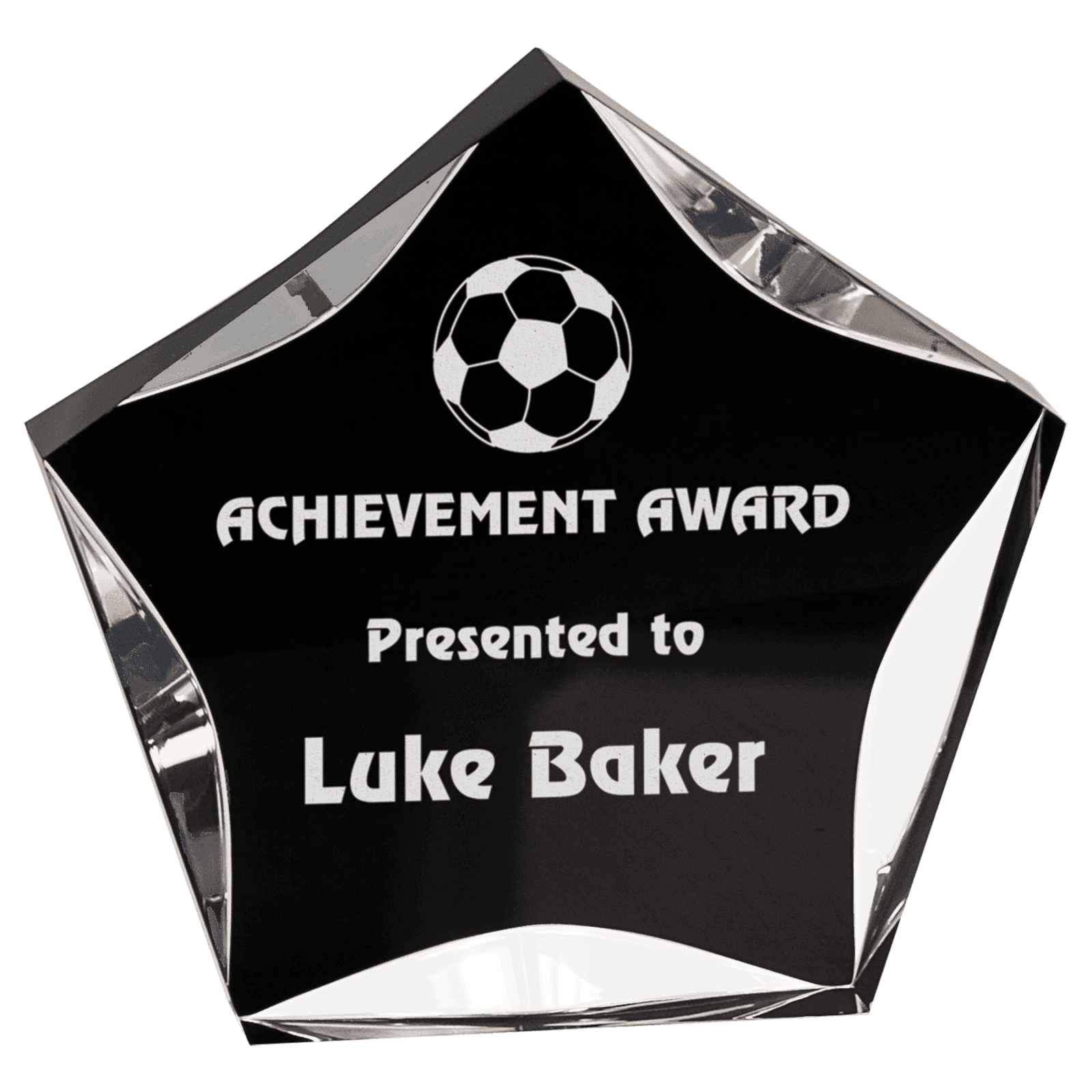 6" Black & Clear Luminary Premier Acrylic