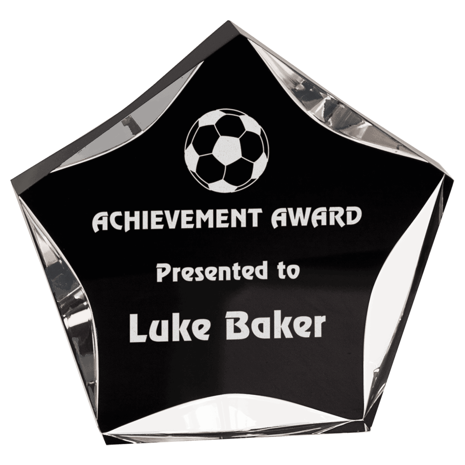 5" Black & Clear Luminary Premier Acrylic