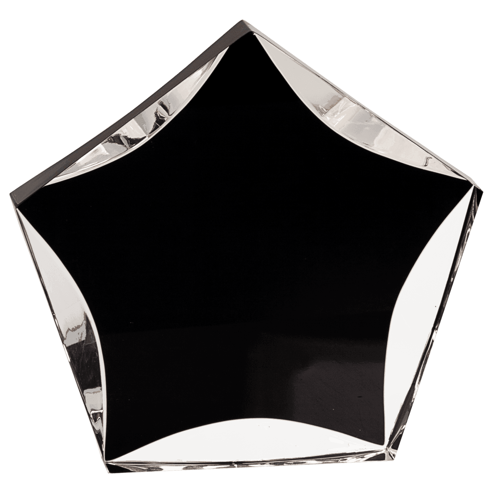 7" Black & Clear Luminary Premier Acrylic