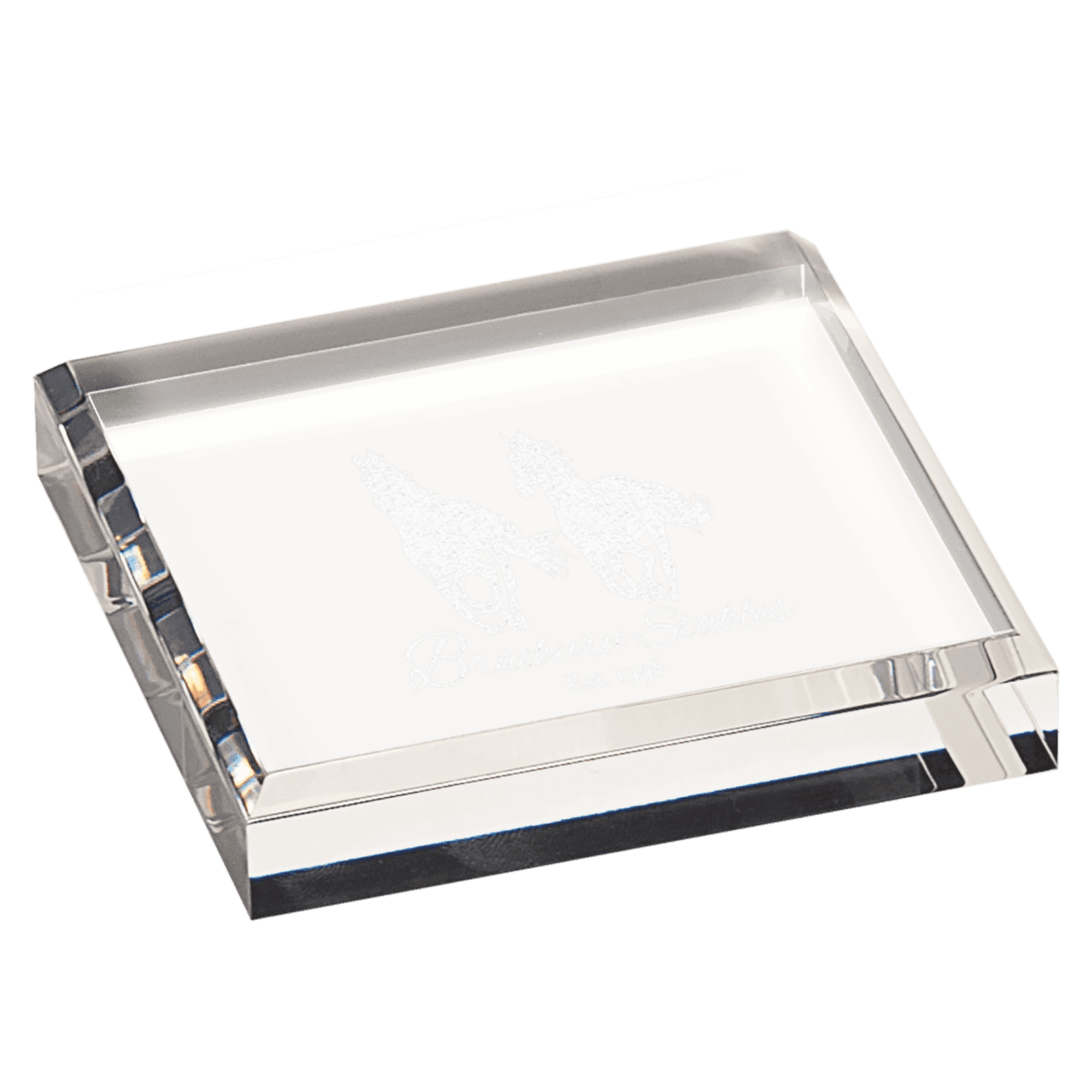 Clear Acrylic Paperweight