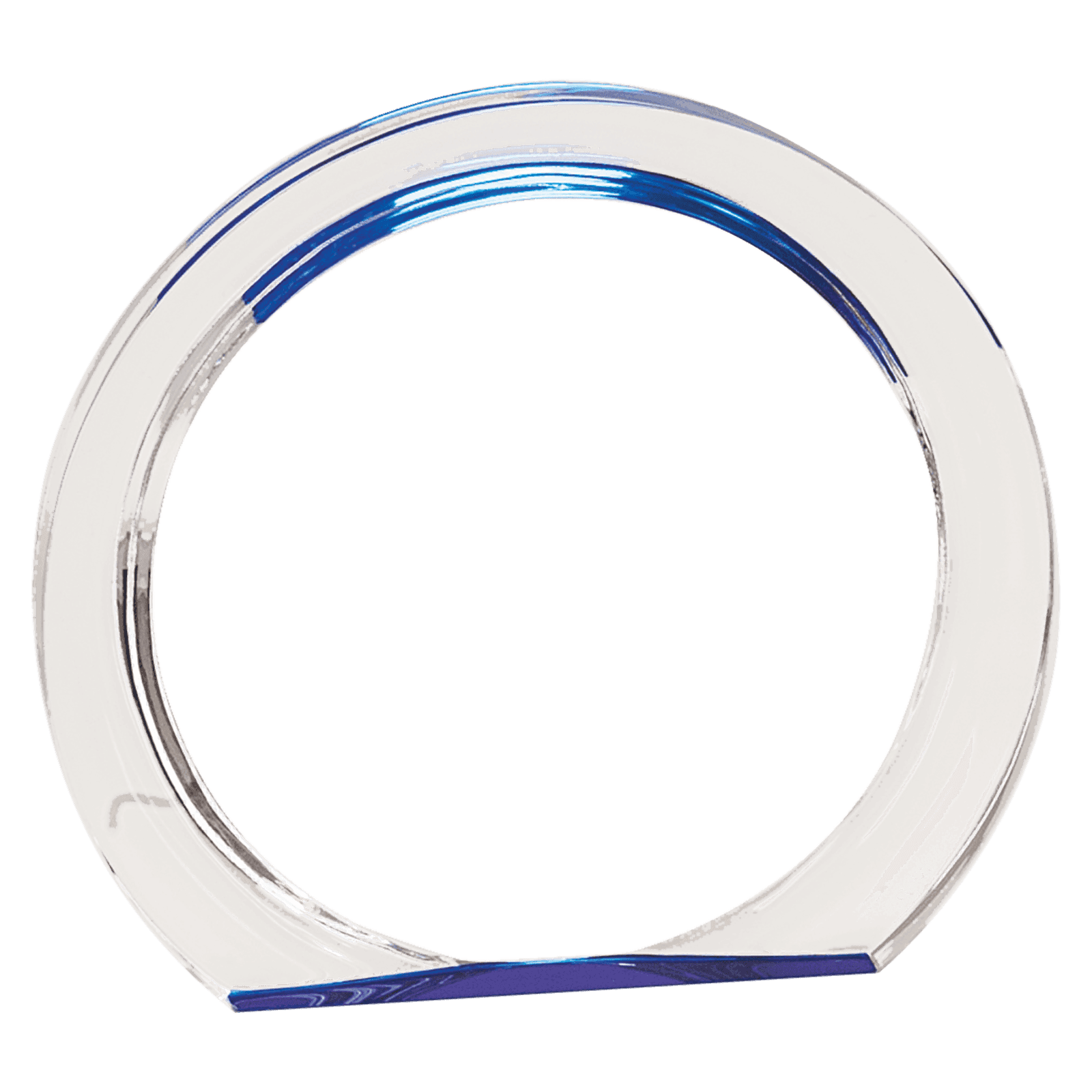 5 3/8" Blue Round Halo Acrylic