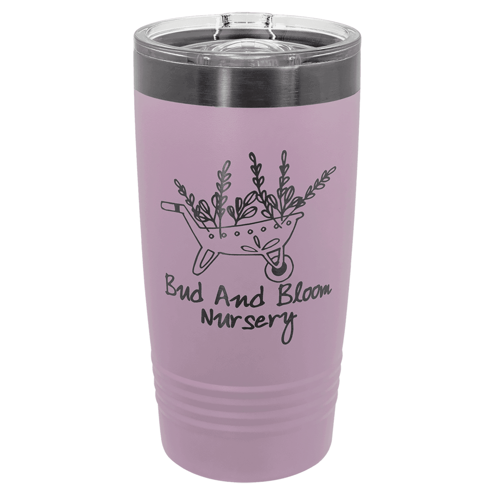Polar Camel 20 oz. Moody Lilac/Ghost Black ION-Plated Tumbler with Slider Lid