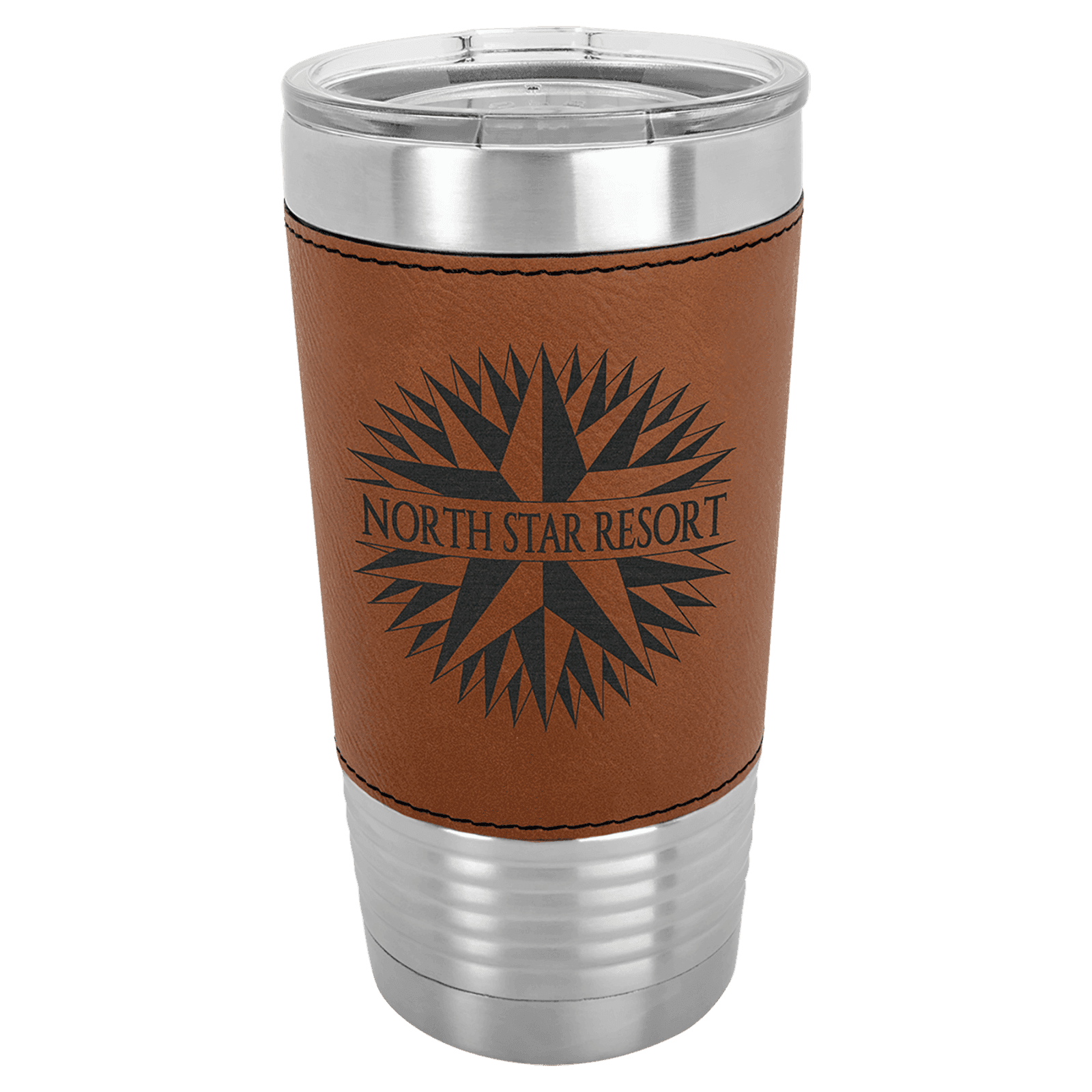 Rawhide 20 oz. Polar Camel Leatherette Grip Tumbler