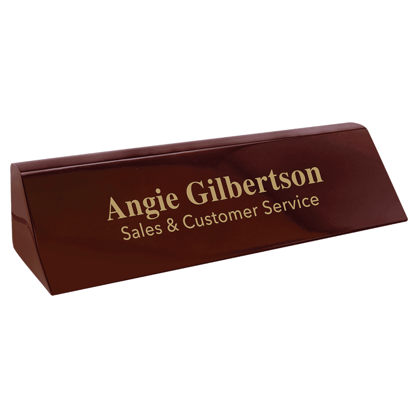 Rosewood Piano Finish Desk Wedge
