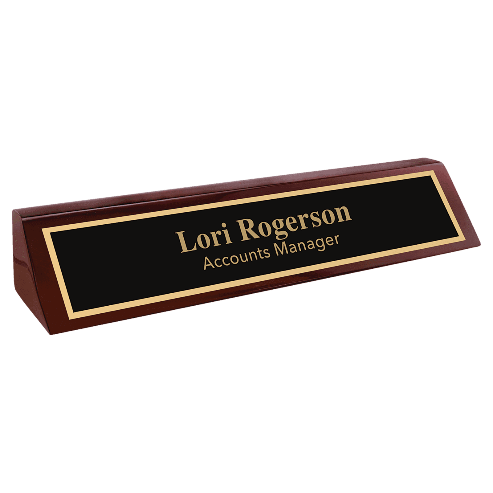 Rosewood Piano Finish Desk Wedge
