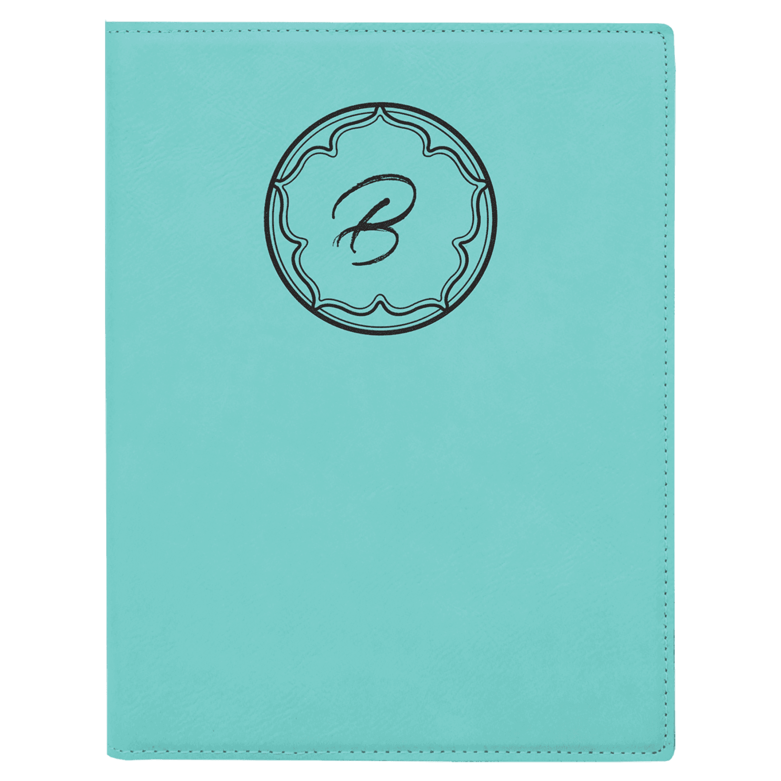 Teal Leatherette Portfolio