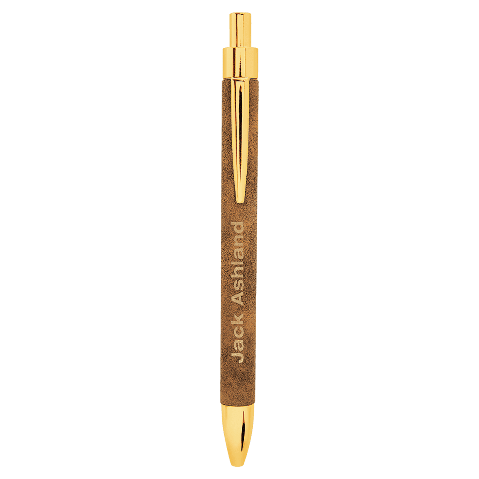 Rustic/Gold Leatherette Pen