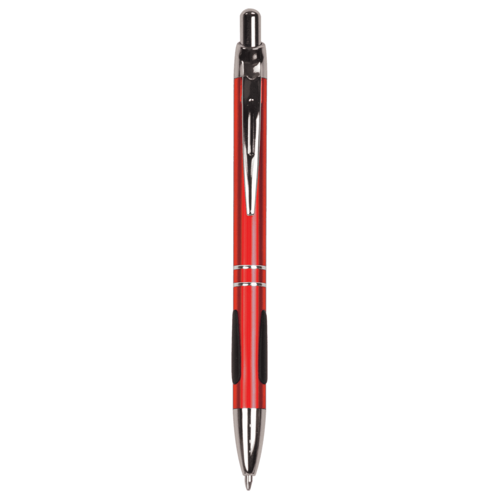 Gloss Red Ballpoint Pen with Gripper