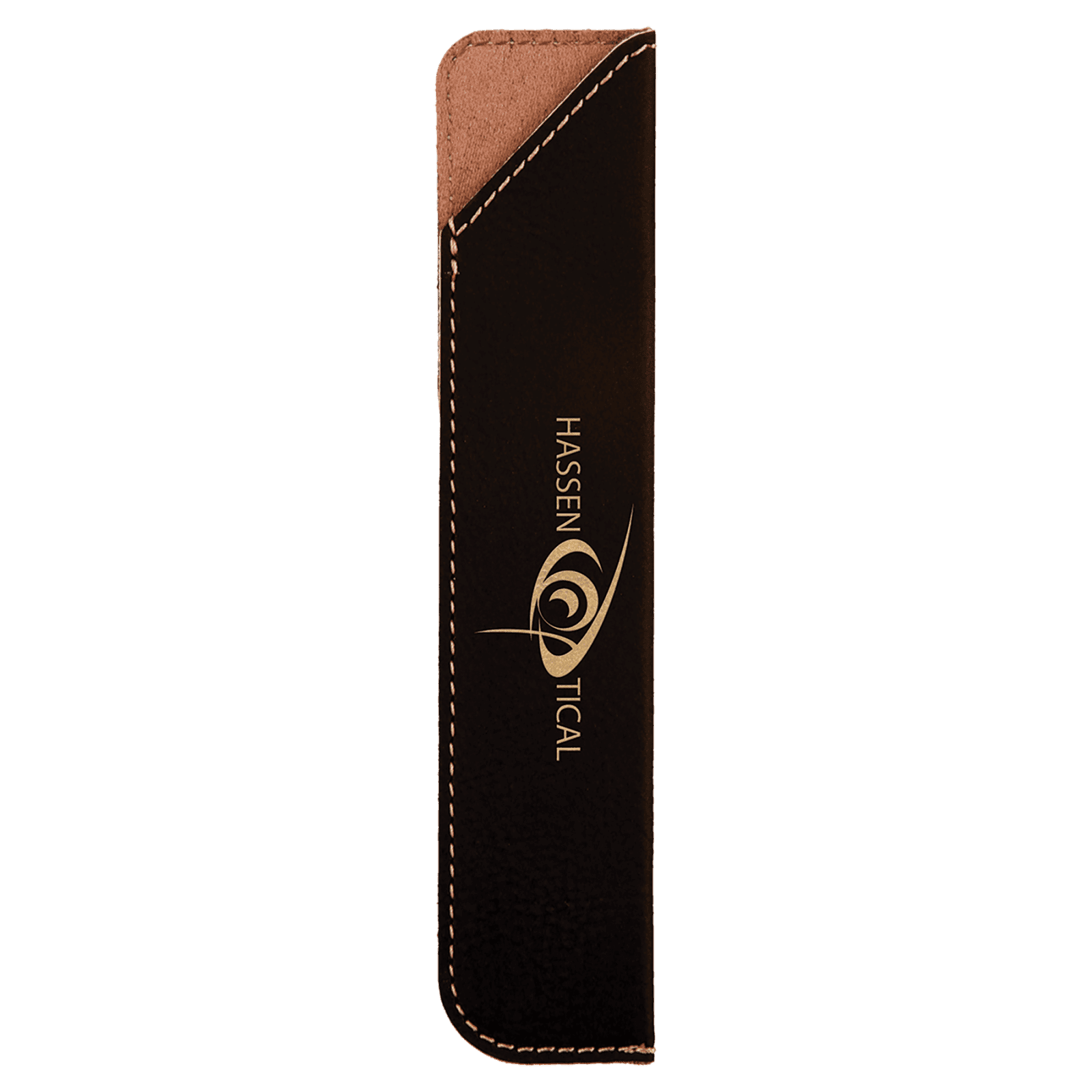 Black/Gold Leatherette Pen Sleeve