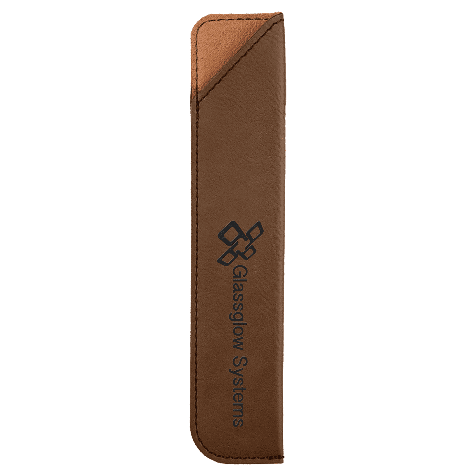 Dark Brown Leatherette Pen Sleeve