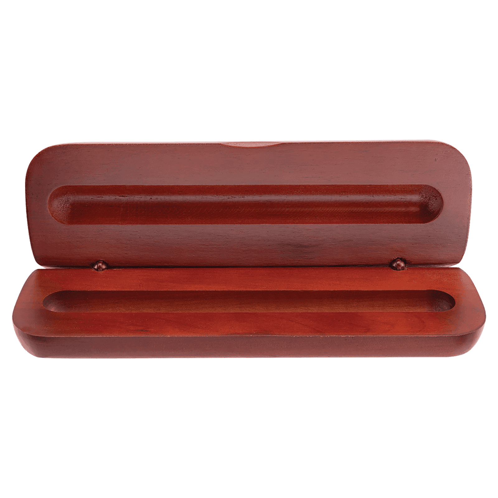 Rosewood Finish Single Pen & Pencil Case