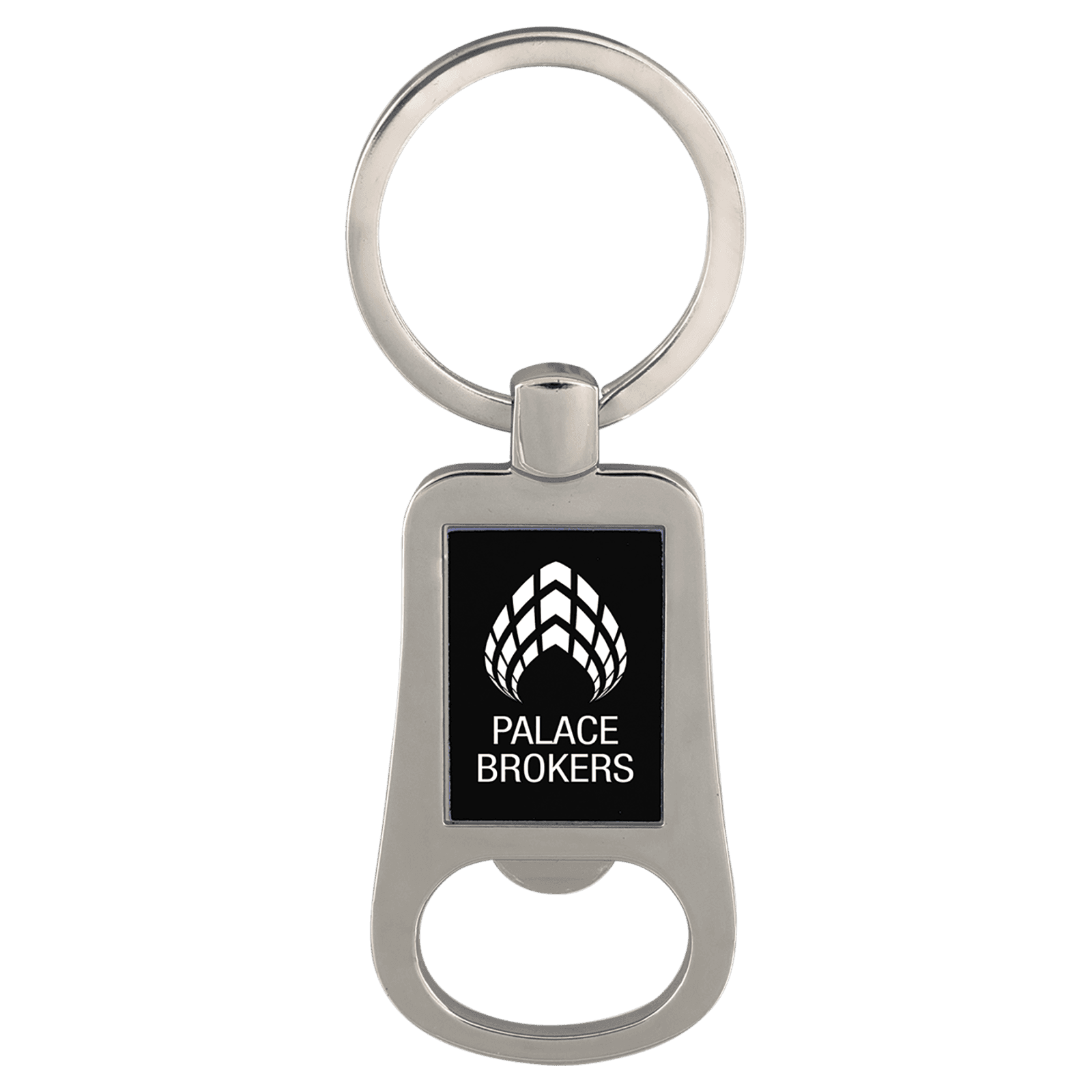 Black Bottle Opener Keychain