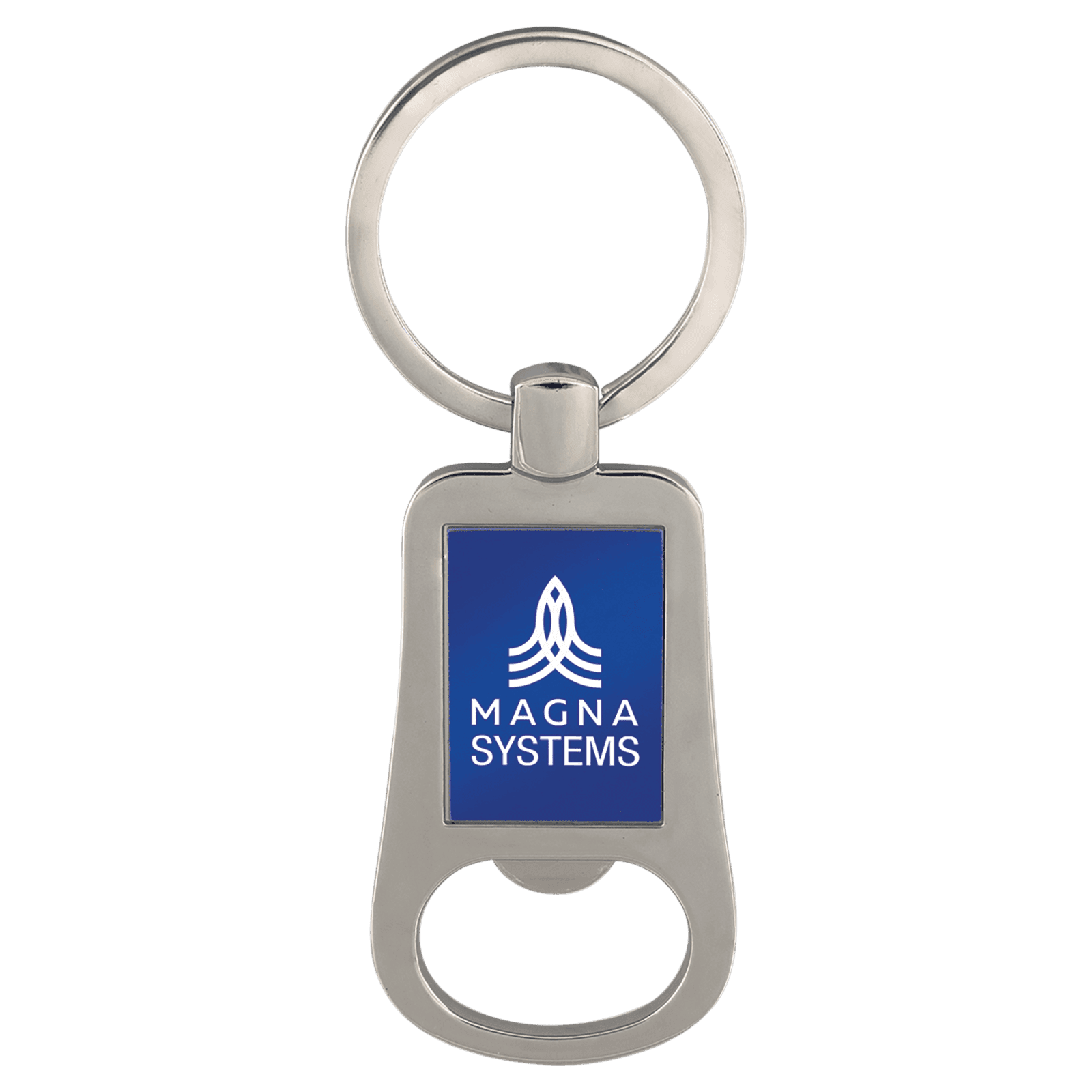 Blue Bottle Opener Keychain