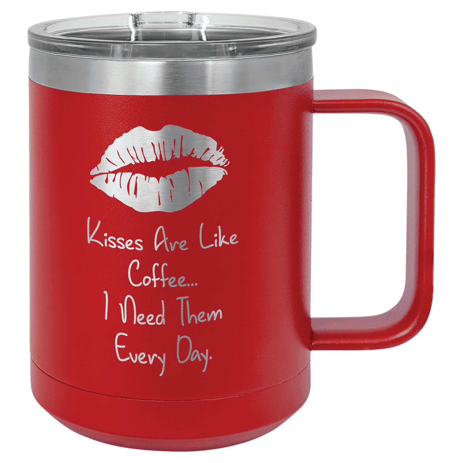 Red 15 oz. Polar Camel Coffee Mug with Slider Lid
