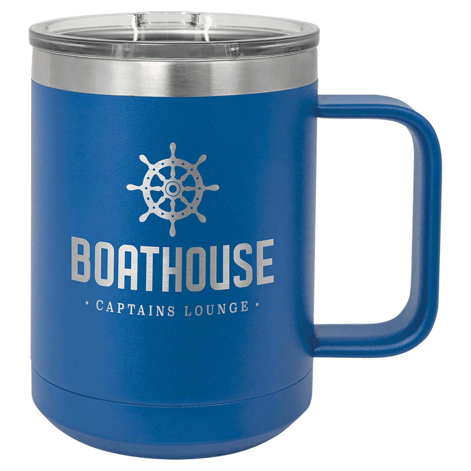 Royal Blue 15 oz. Polar Camel Coffee Mug with Slider Lid