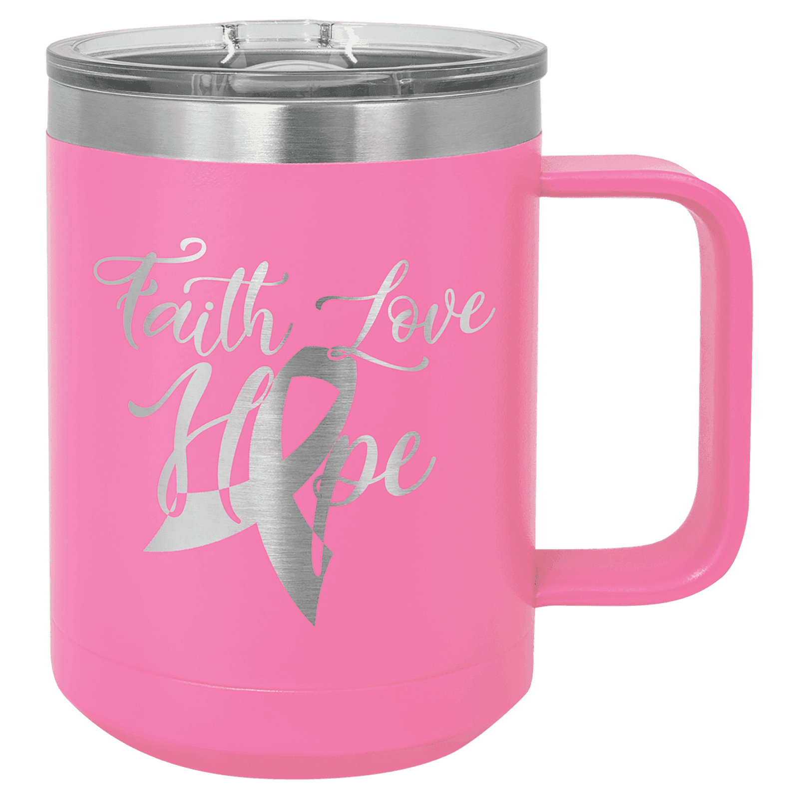 Pink 15 oz. Polar Camel Coffee Mug with Slider Lid