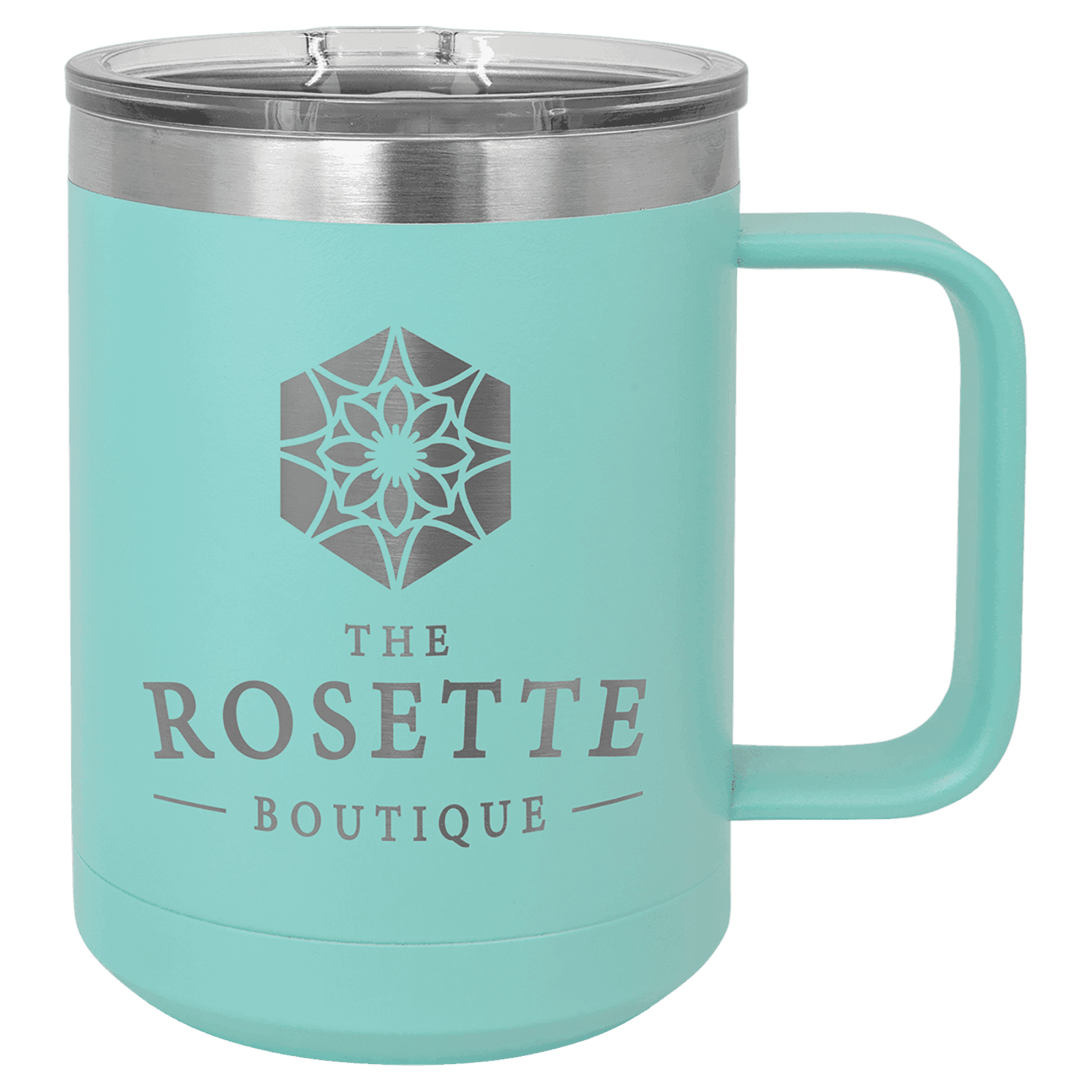 Teal 15 oz. Polar Camel Coffee Mug with Slider Lid