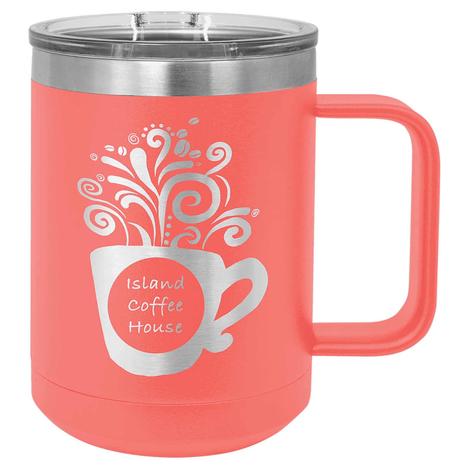 Coral 15 oz. Polar Camel Coffee Mug with Slider Lid