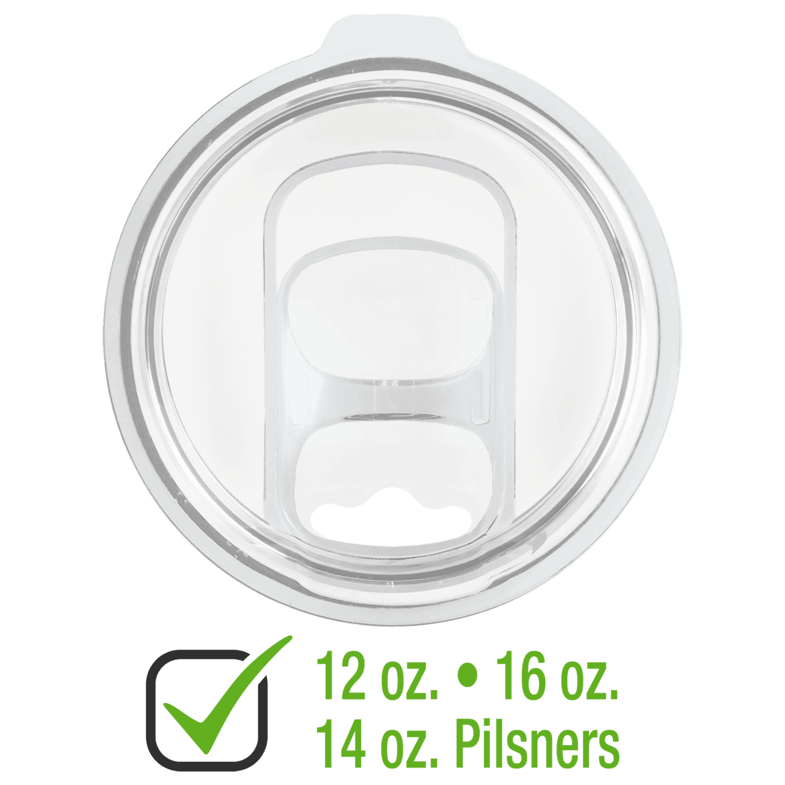Slider Lid for 12 and 16 oz. Polar Camel Stemless Tumblers