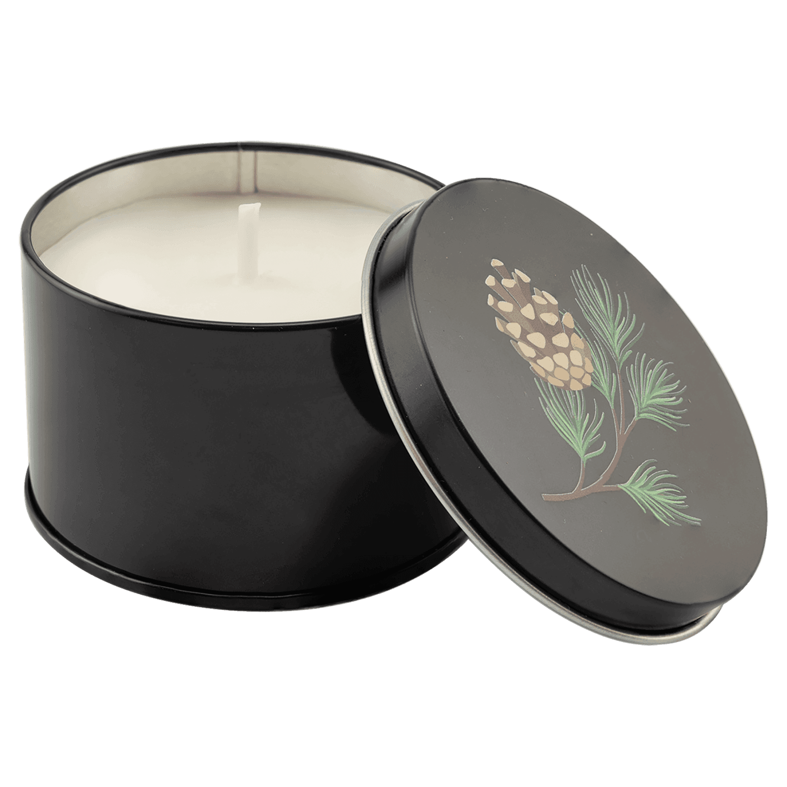 Trim the Tree Candle in a Black Metal Tin, 5.3 oz.