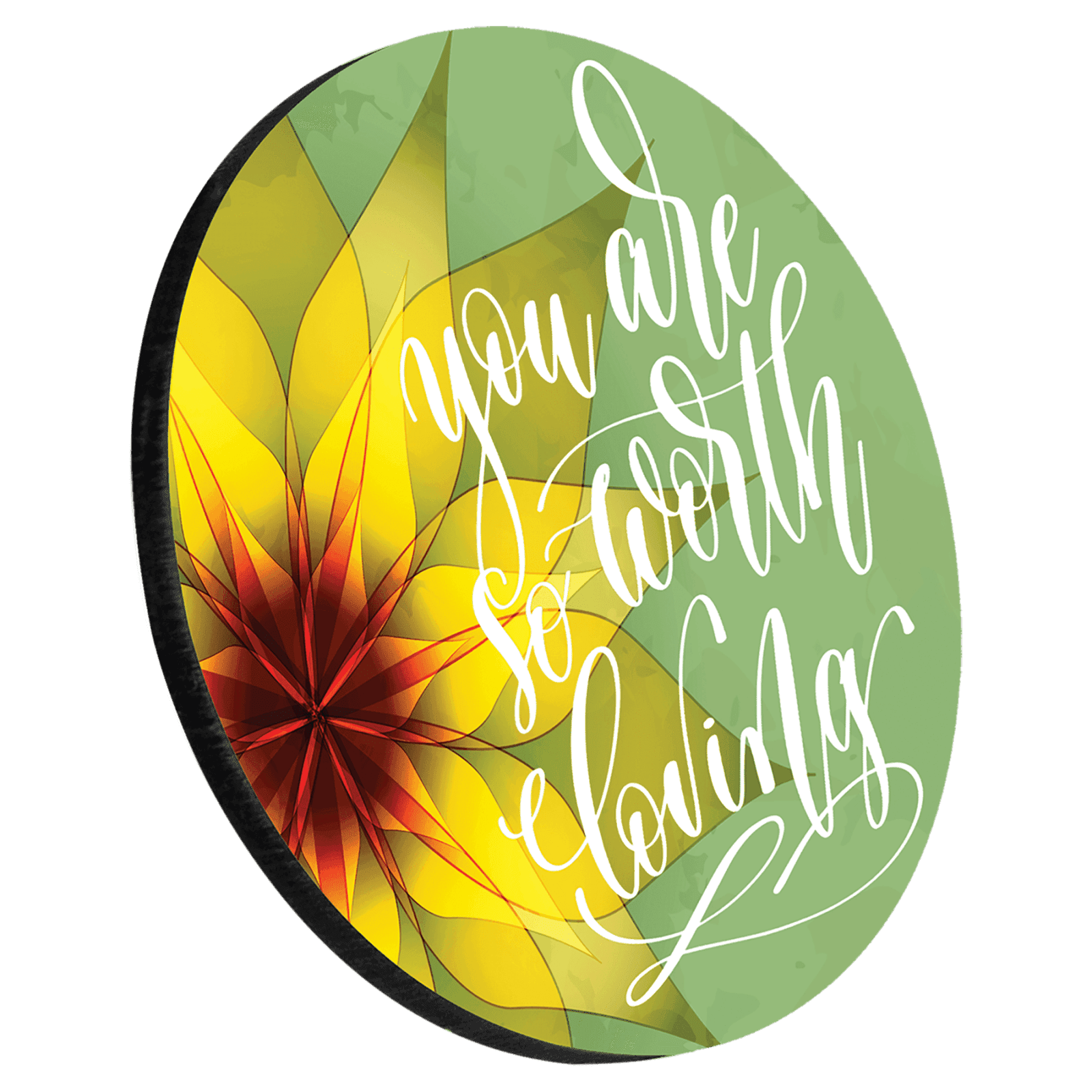 Premium Round Coaster with Cork Backing